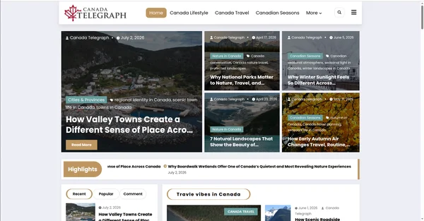 Canada Telegraph screenshot