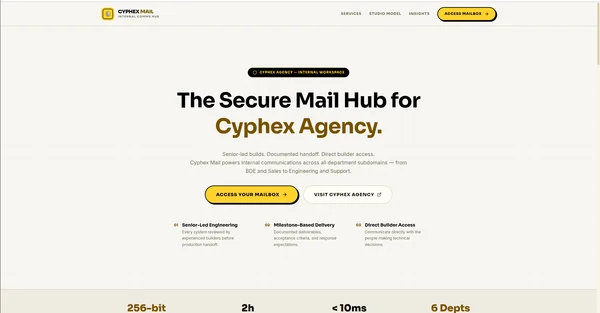 Cyphex Mail screenshot