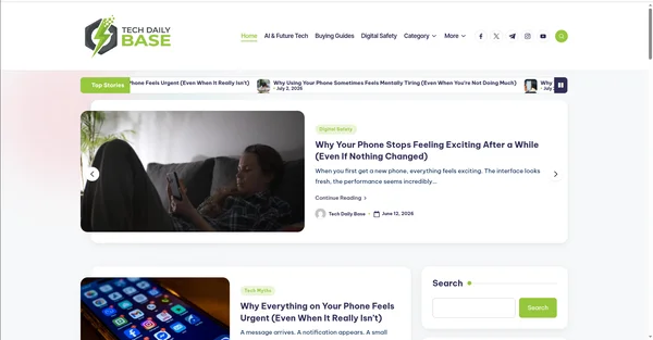 Tech Daily Base screenshot